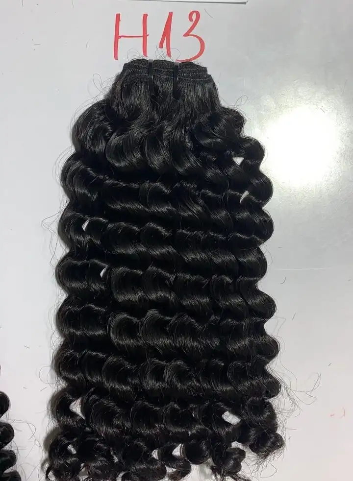 Wholesale price Deep curly color human hair bundles raw virgin hair unprocessed