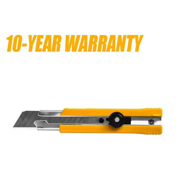 Utility Knives ABS Handle Stainless Iron Black Blade 28mm Wide SK5 Adjustable Fold Utility Knife