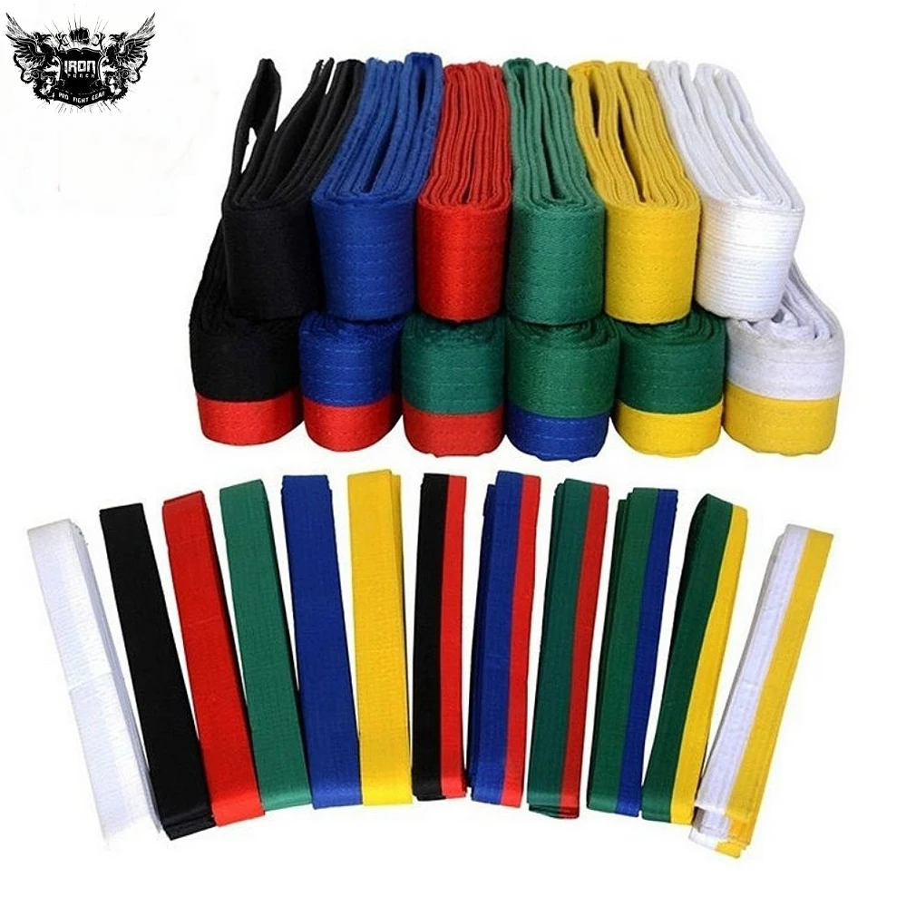 New Wholesale Custom Logo Embroidery Martial Arts Taekwondo Karate Judo BJJ Karate Belts