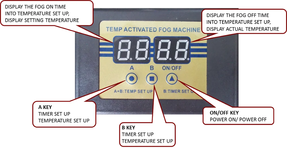 ZEEVAK Mini water fog smoke machine
