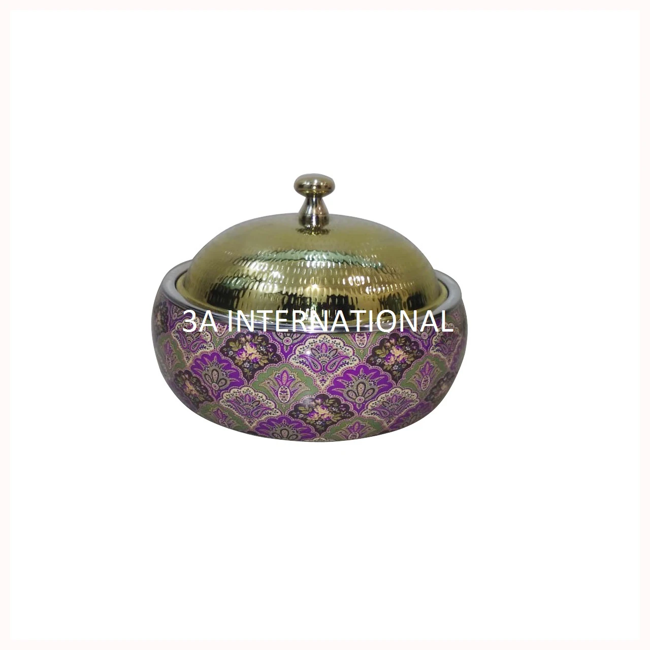 Hotel Wedding Party Food Storage Serving Hot Pot Insulated Casseroles Server Hot Pot Enamel Printed Finishing Hot Pot