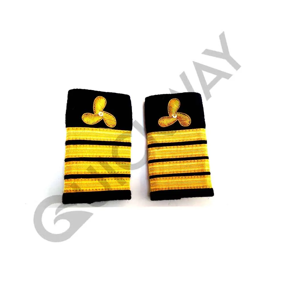 Epaulette Shoulder Board Merchant Navy Soft Slip on Propeller Engineer