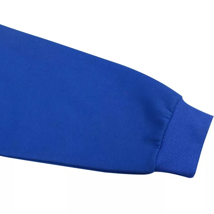 Wholesale hoodies for men cheap blank CVC fleece unisex custom hoodie Rhinestones printing