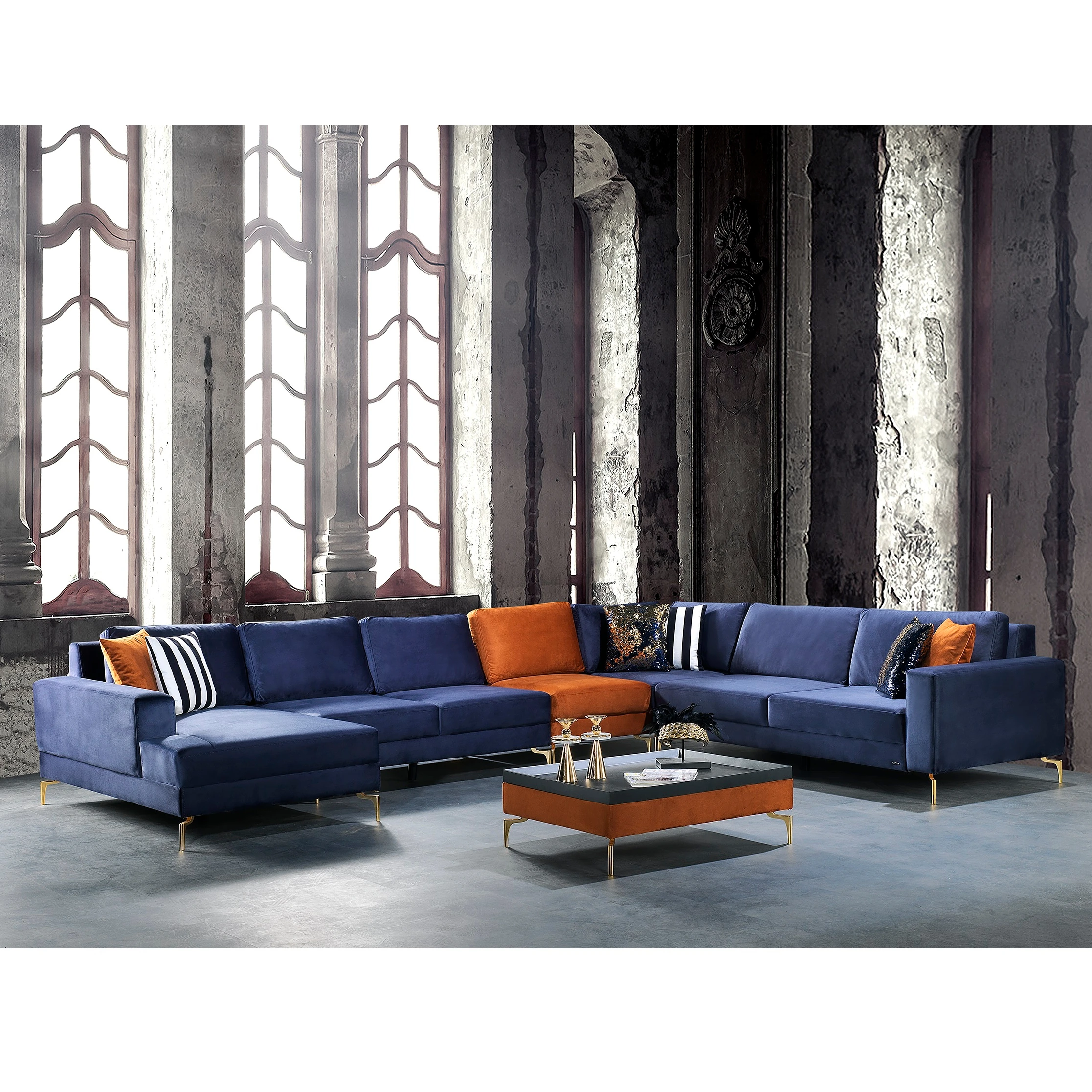 AMORE PLUS A1 modern living room corner L sofa bed set MADE IN TURKEY OEM FACTORY MADE