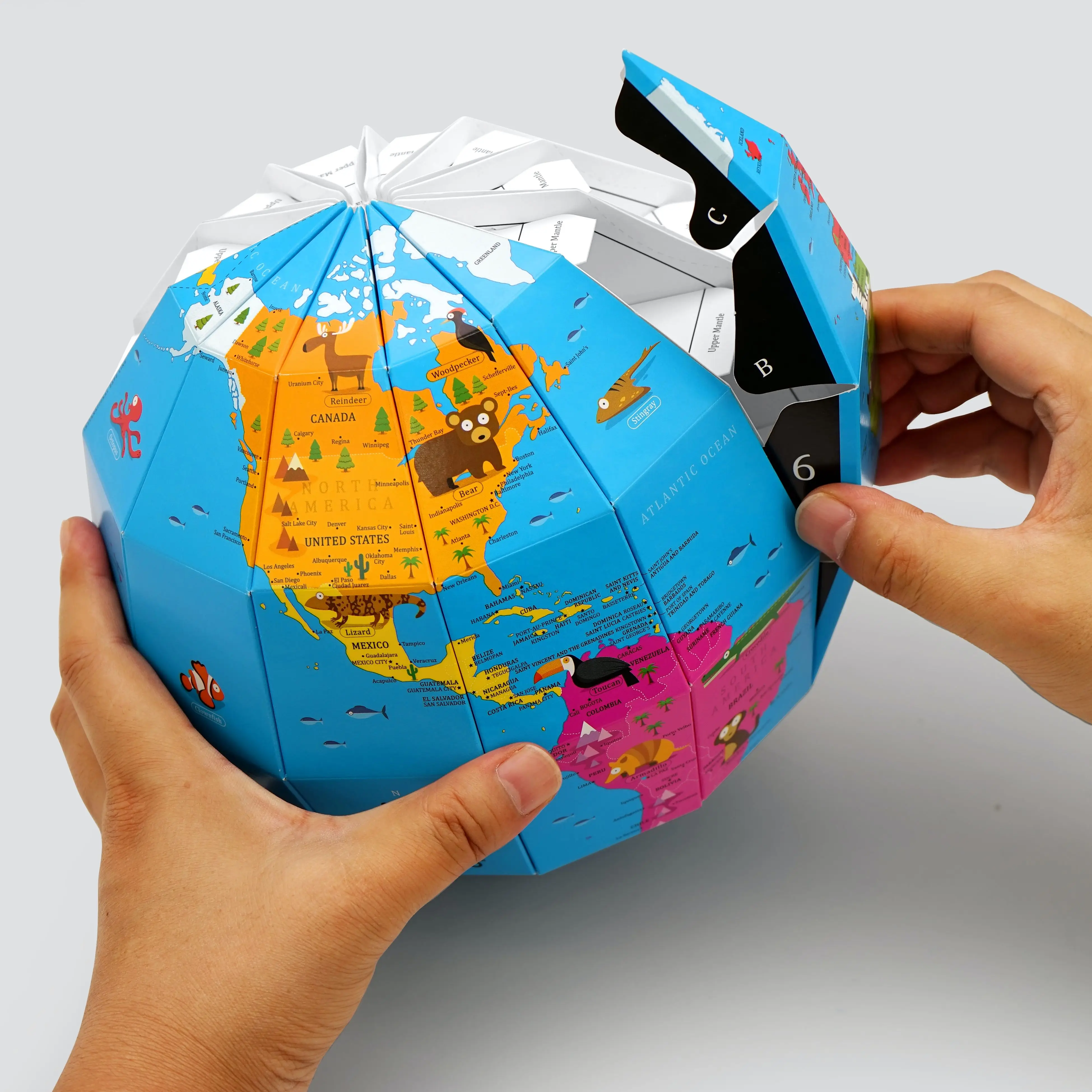 
ZEMIRO Paper Globe 