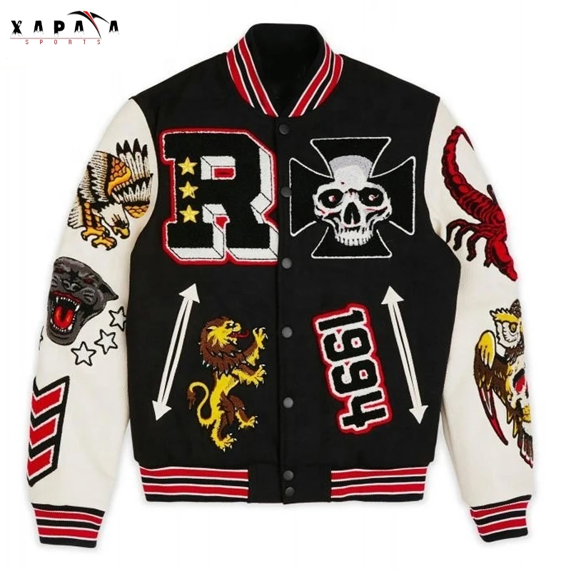Latest Design Street Wear Comfortable Fit Custom Varsity Jacket for Men by XAPATA SPORTS