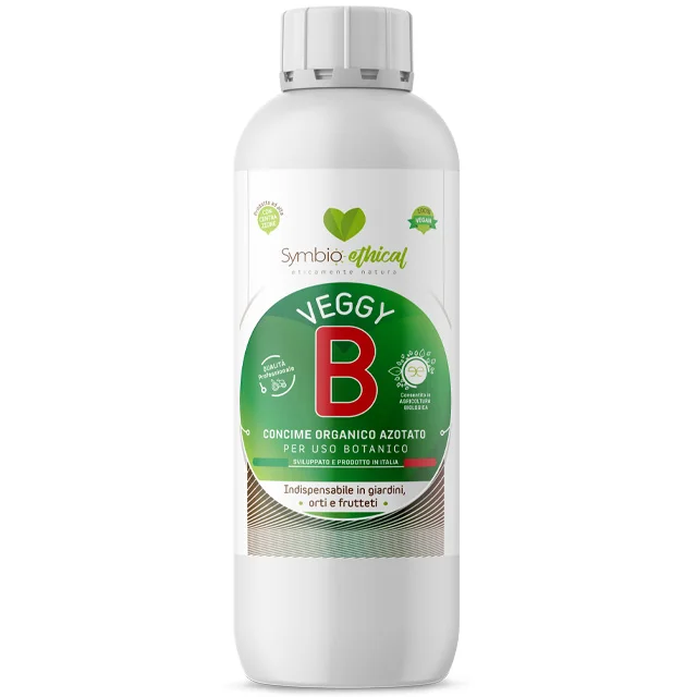 High quality made in Italy  vegetal fertilizer SYMBIOETHICAL VEGGY B 1 Lt for organic farming