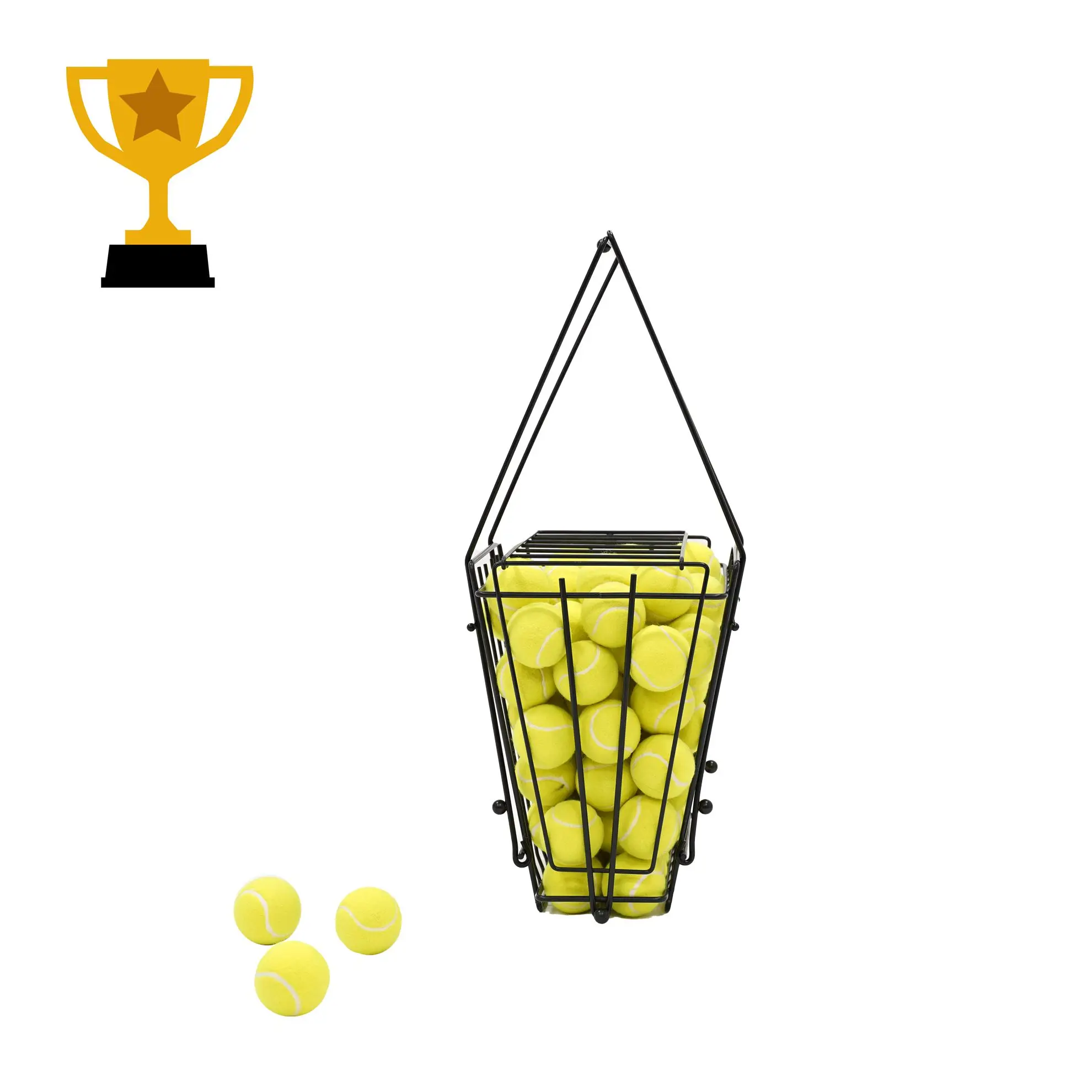 Ball basket cart for tennis training