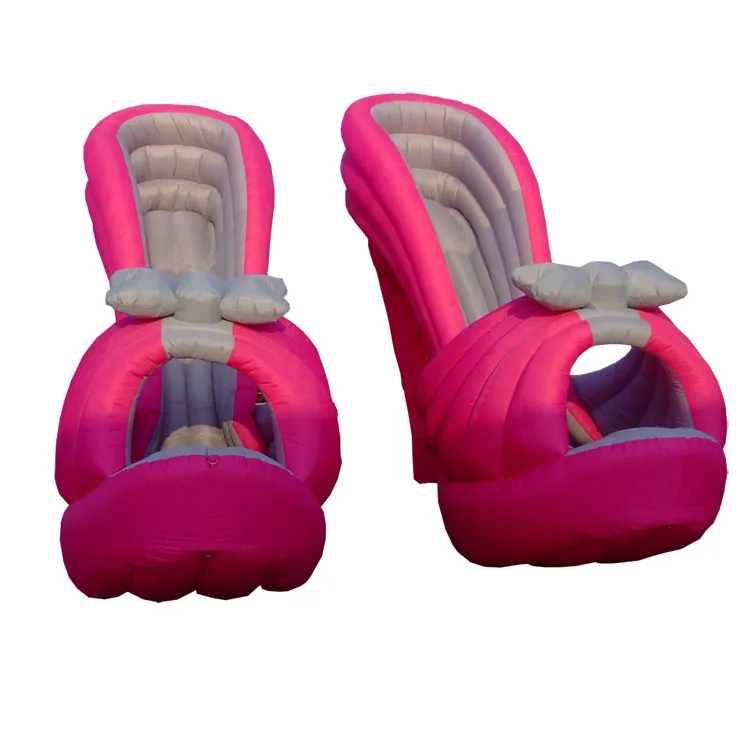 Advertising Inflatable Shoes Pink High Heel Shoes Inflatable For Advertising