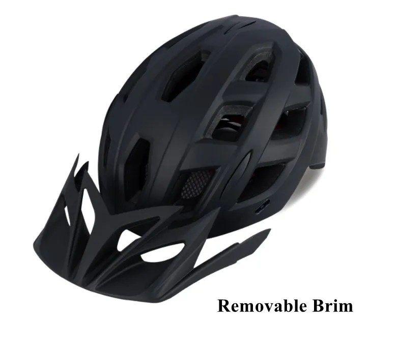 Adjustable Mountain Bike Helmet Ultralight Removable Sunscreen Brim MTB Bicycle Helmet