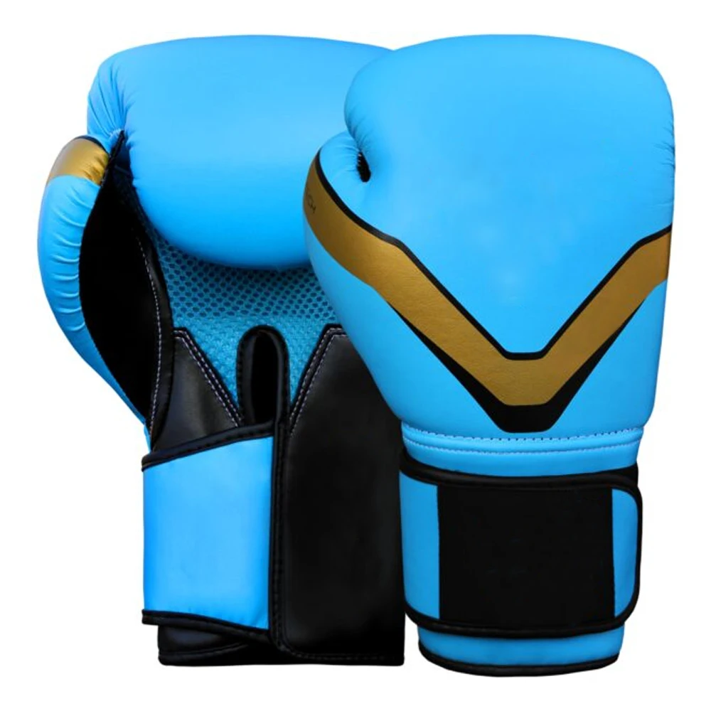 Printed training custom boxing gloves good quality pu leather mma boxing gloves