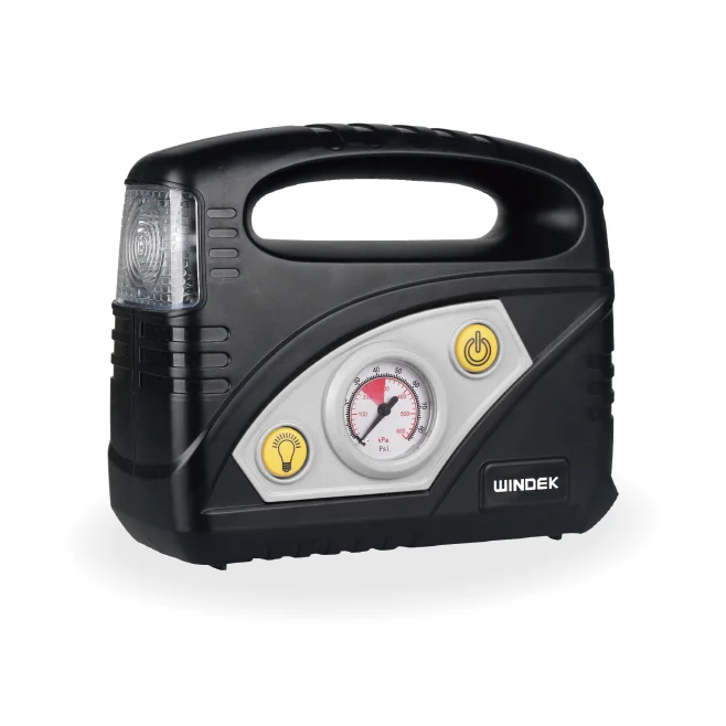 DC 12V Tire Inflator Air Compressor Vehicle Air Pump with carry handle