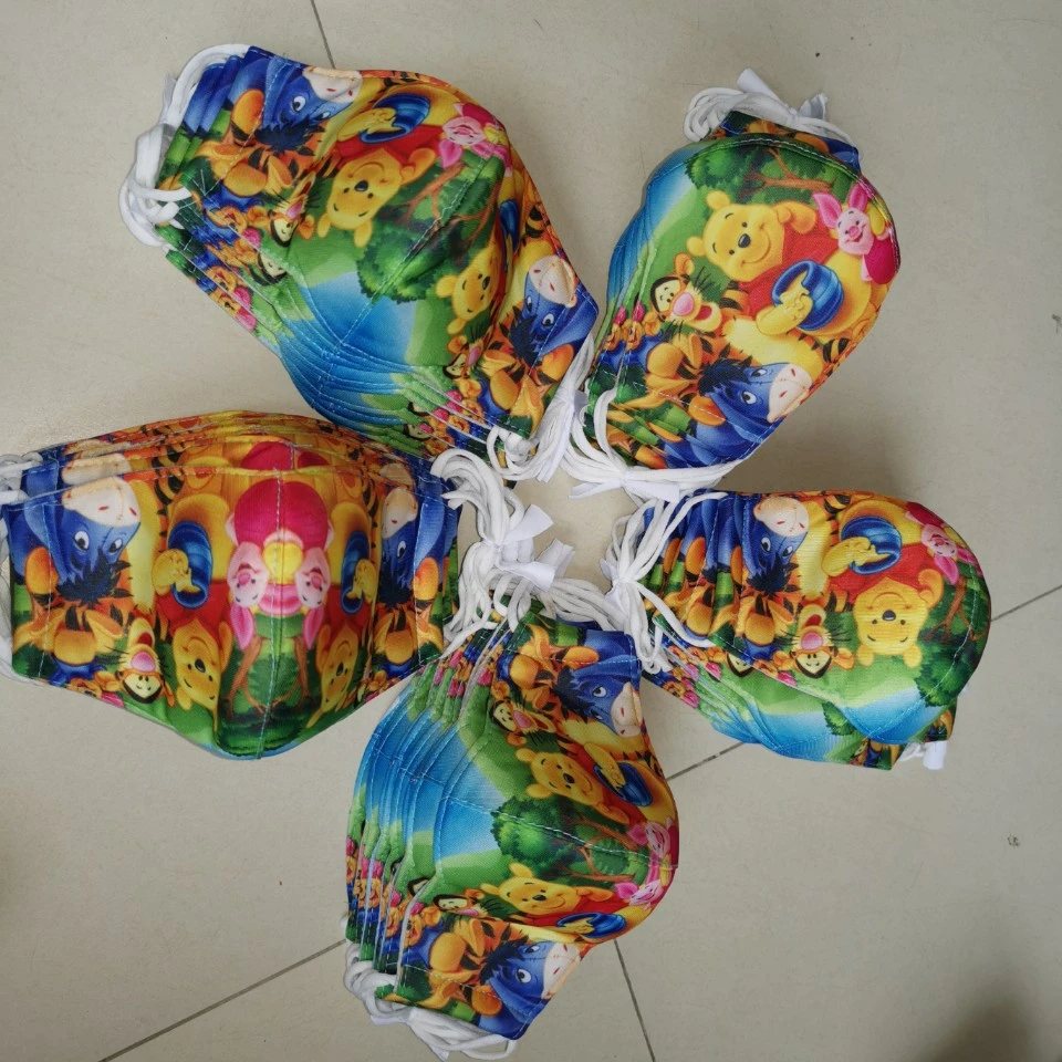 
Дети мА sks, отпечатанный мультфильм ПУ дизайн, 3 слоя 