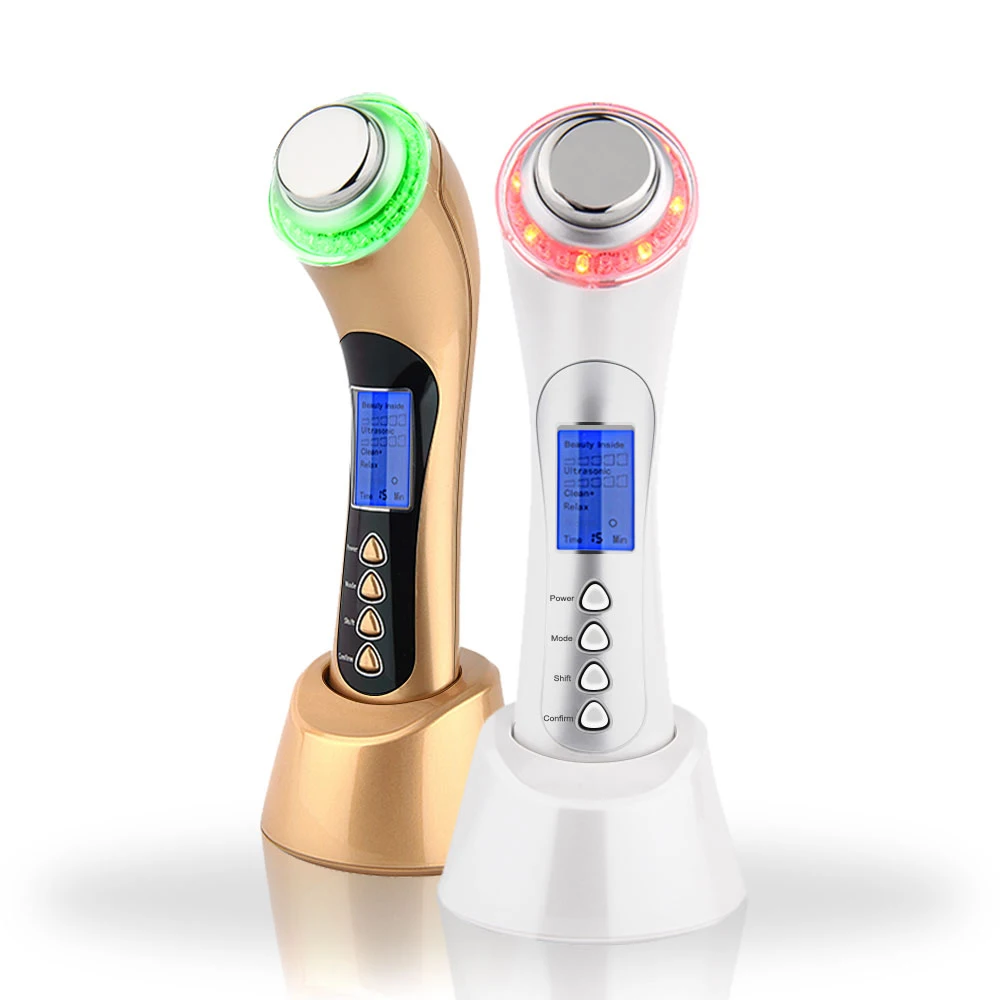 Facial Massager Quh Skin Rejuvenation High Frequency Ultrasonic Rechargeable Facial Beauty Instrument