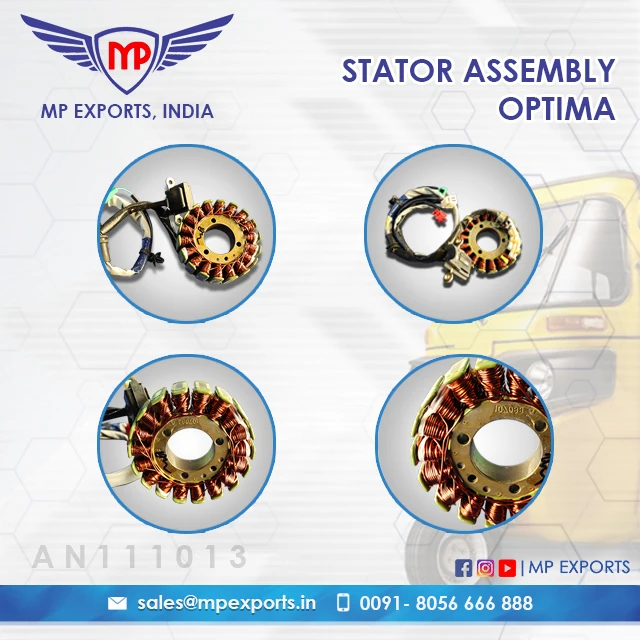 Запасные части для сборки статора TUK трехколесные BAJAJ