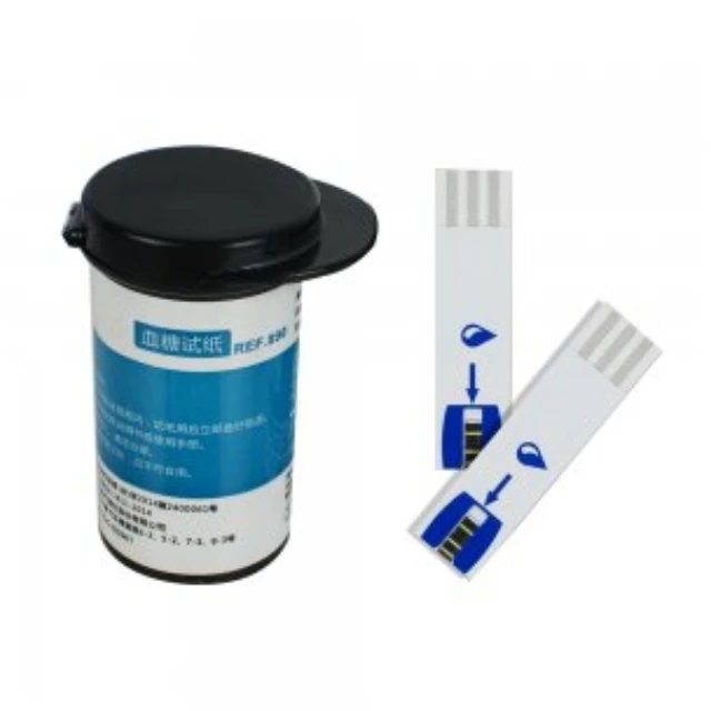 
Diabetic Blood Glucose Test Strips Blue 50 Pcs+50 Free Lancets 