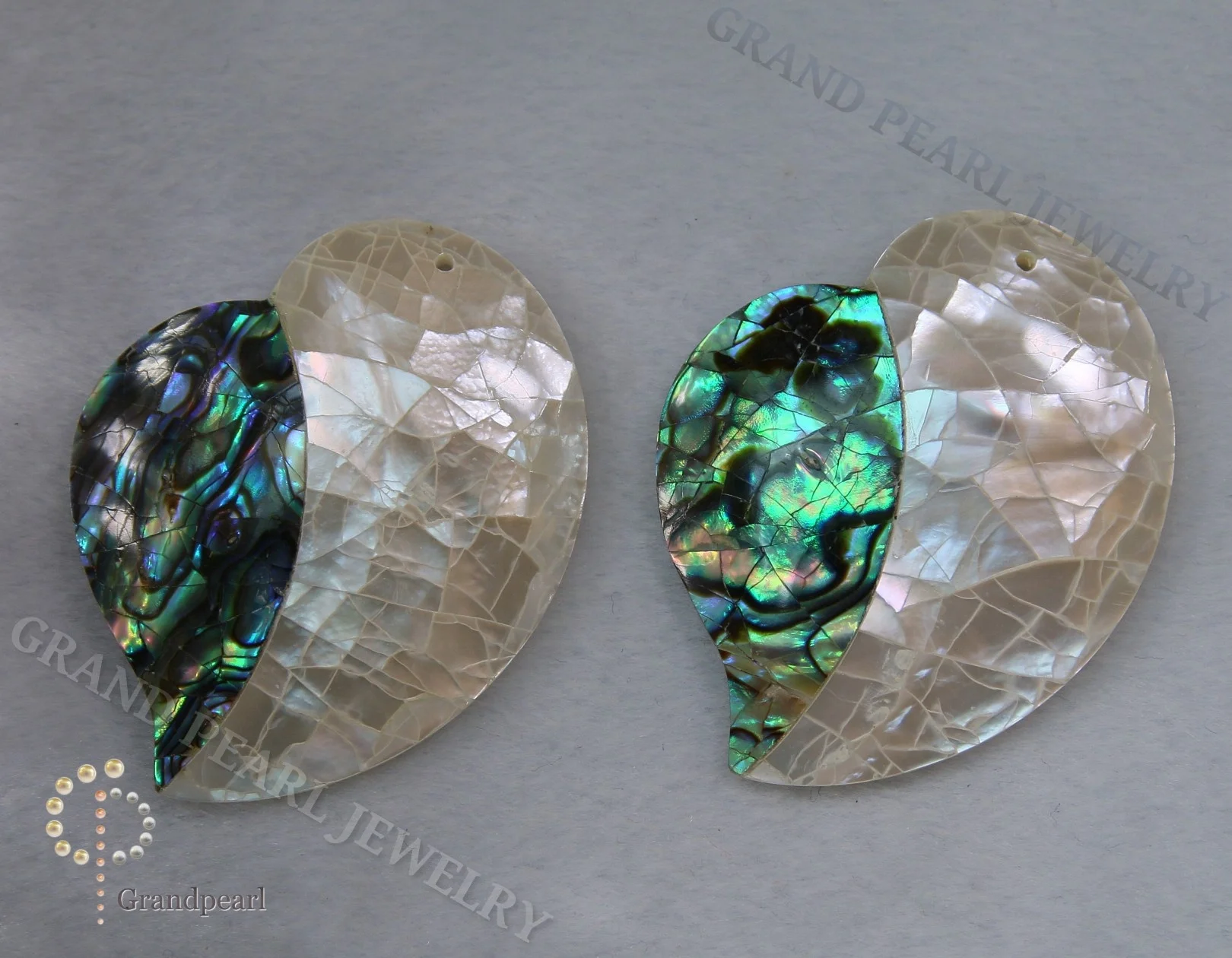 Mother of Pearl loose pieces _Leaf-1_37x44mm