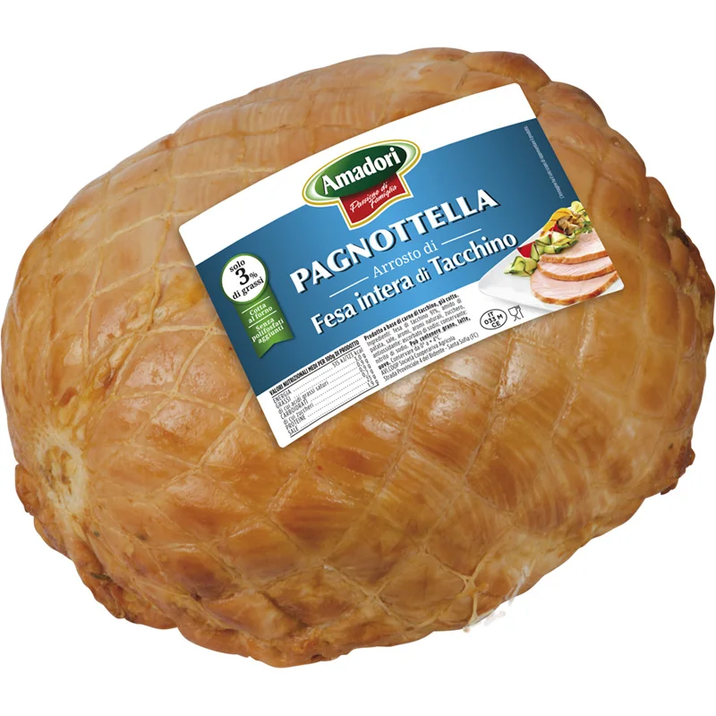 Top Quality Made in italy Ready to ship poultry meat 3,55kg ready to eat Pagnottella roasted turkey whole breast