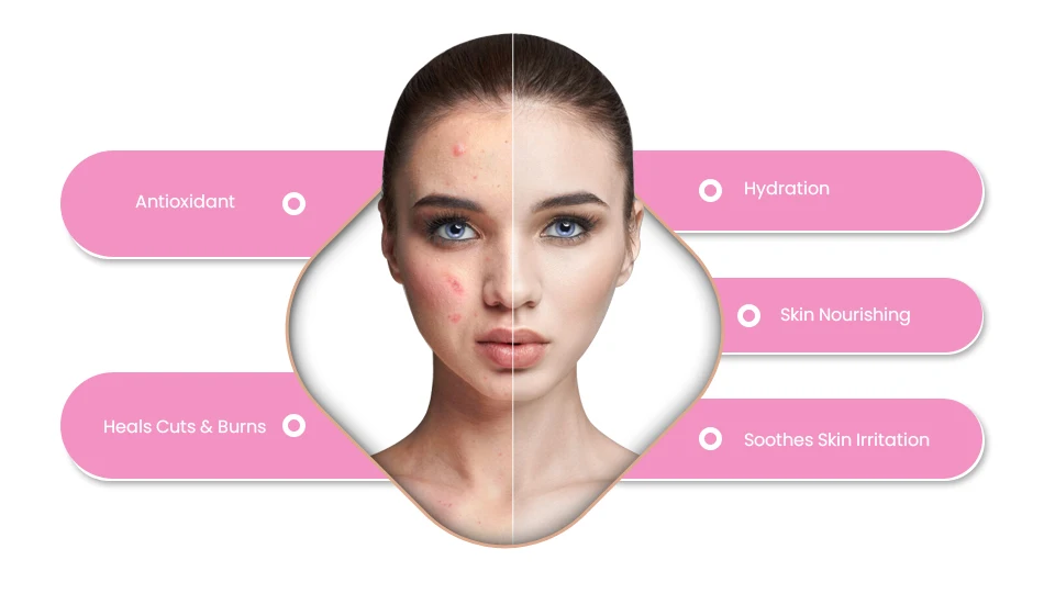 Фирменная кислотная Сыворотка для лица rosewater насыпью, натуральный органический Чистый Розовый тоник