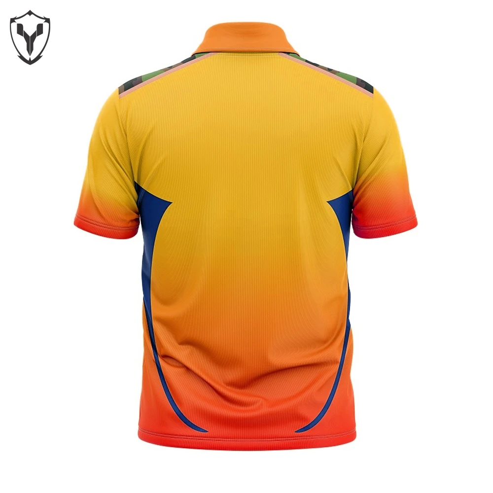 Custom Team Clothing Sportswear High Quality Factory Design All Over Full Dye Sublimation Latest Design  Cricket Jersey  For Men