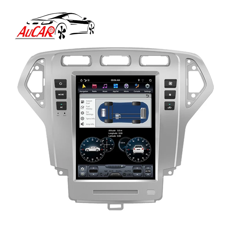 Автомагнитола Aucar для Ford Mandeo MK4 10 4 дюйма Android 9 0 DVD-плеер GPS-навигация автомобилей 2011-2013