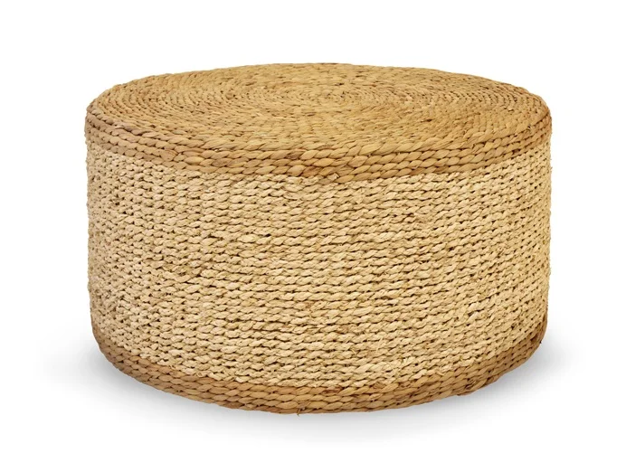 Hot Product Footstool Pouf Mix Of Seagrass Water Hyacinth Handicraft Interior Decoration Vietnam
