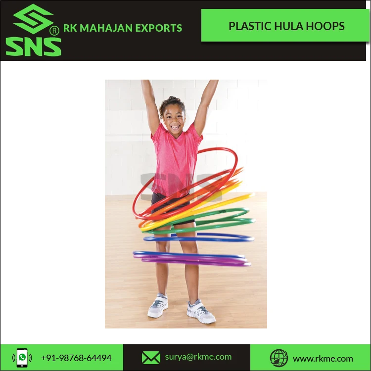 High Quality Neat & Strong Joints Plastic Hula Hoops for Recreation and Fitness Training