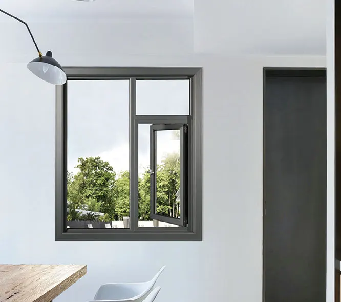 Chinese Factory Heat-insulation Affordable Bridge-broken glass aluminum frame casement window