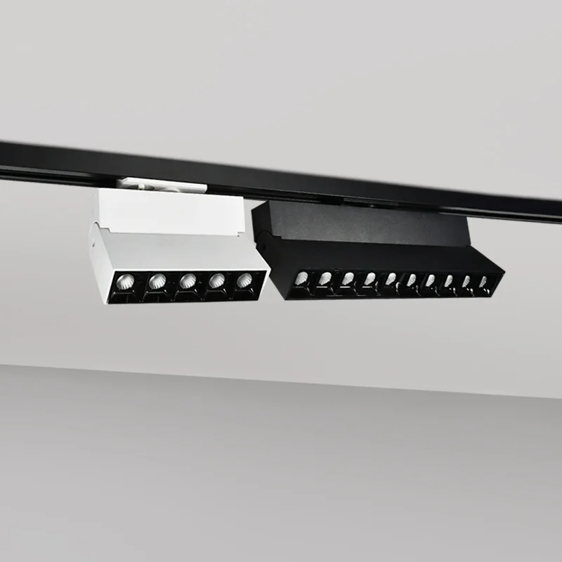 High Output LED Adapter Combined Square LED Linear Track Light  12W For Fashion Store