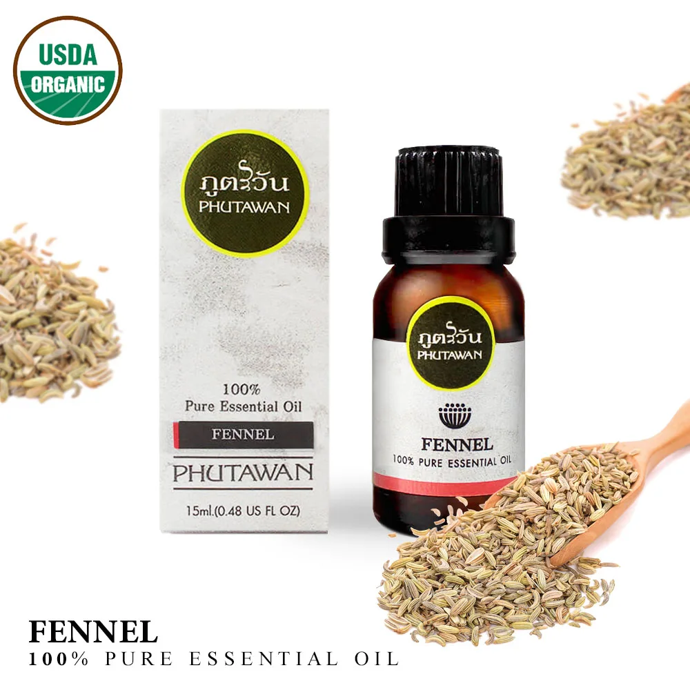 
 Высокое качество органическое 100% чистое эфирное масло 15 мл Фенхель ароматизированный из Таиланда оптовая продажа OEM Фирменная этикетка  