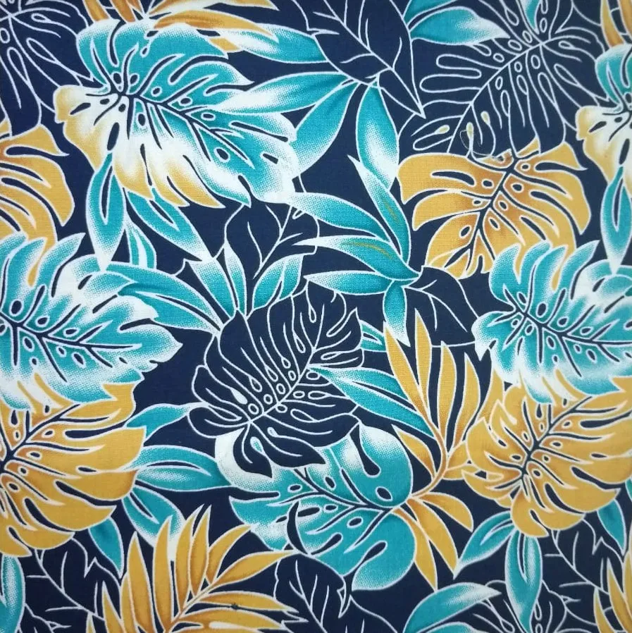 Fabric & Textile Raw Material of Hawaiian Printed Fabrics Design Dress Making Fabric 100% Cotton and Polyester from Thailand