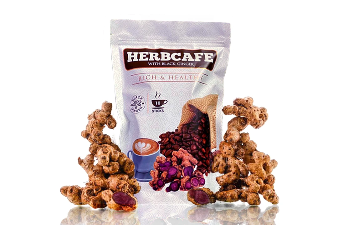 Manufacturer Healthy Instant Coffee Herbcafe Black Ginger aromatic coffee with rich and healthy taste 30g each pack Coffee