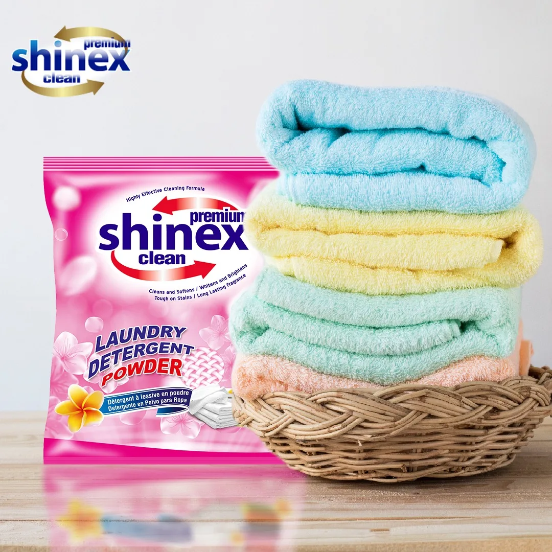 SHINEX High Quality Laundry Washing Detergent Powder 1 Kg Hand Washing High Foam Powder Detergent  Made in Turkey