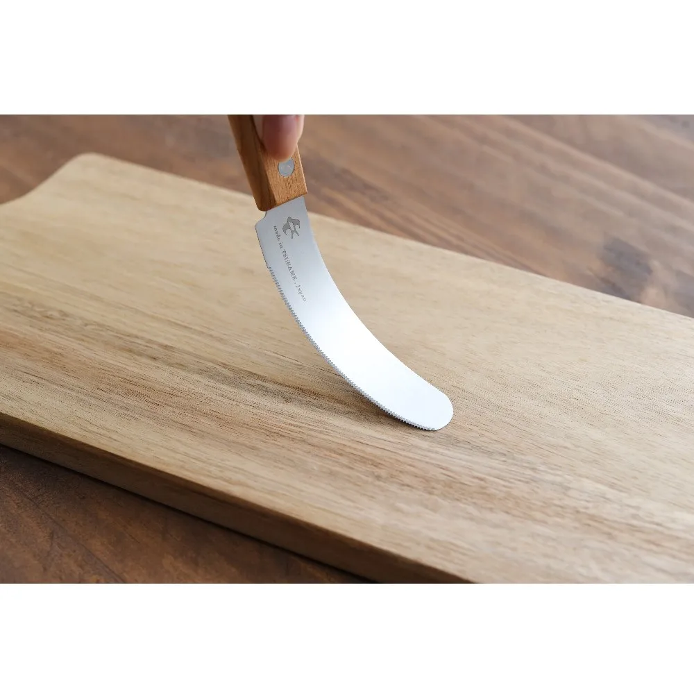TSUBAME Multi Purpose Micro Serrated Flexible Blade Butter Spatula Knife Made in Tsubame Niigata Japan Table Top Knife