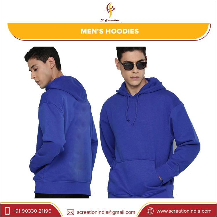 OEM Customized Sportswear Pure Color Cotton Fleece Hoodie Slim Fit Men Fleece Hoodies for Sale