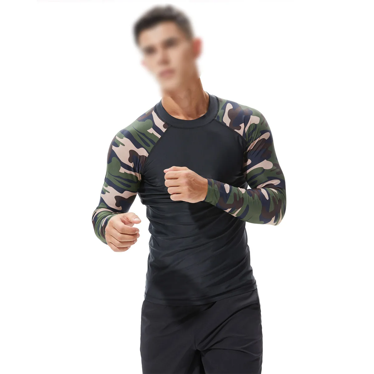 Wholesale Men Rash Guard Quick Dry UV Protection Martial Arts Clothing Rash Guard Custom Blank MMA Rash Guard For Men