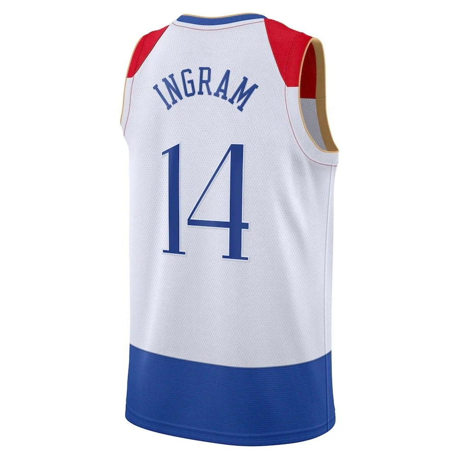 Мужские майки Брендона инграмма #14 от фабрики баскетбольные сшитая униформа топы рубашки сублимированная спортивная одежда