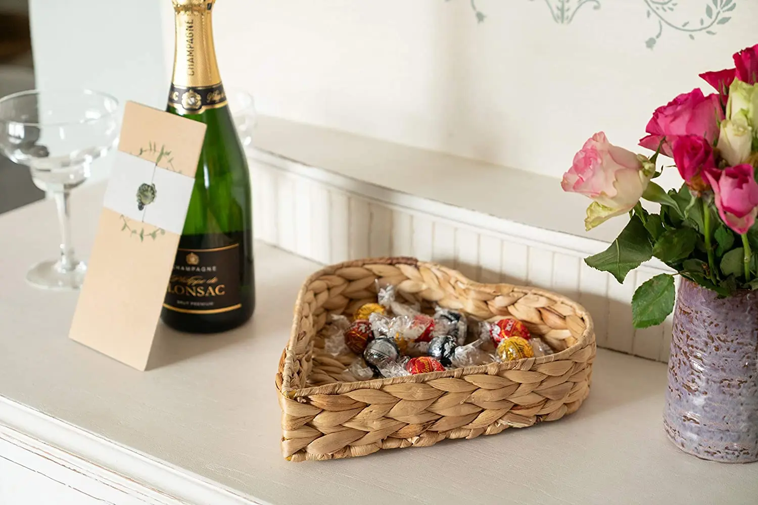 High Quality  Eco-friendly Elegant Woven Hyacinth Serving Trays Rattan Tray Decor Made In Vietnam