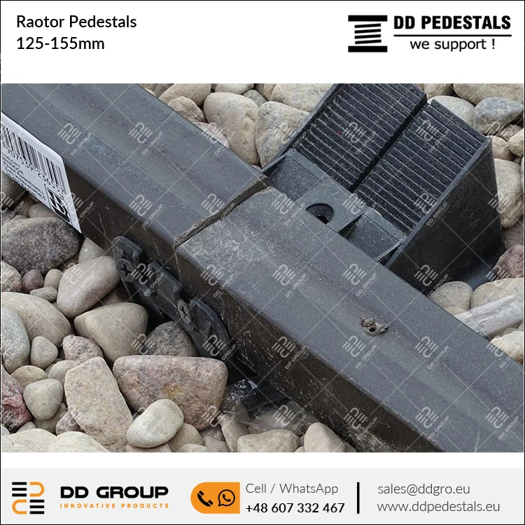 Напольная Опора от производителя 125-155 мм регулируемые тумбы Raotor для кровельных крыш и приподнятого пола оптом