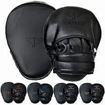 Black Red Boxing Gloves Pads for Muay Thai Kick Boxing MMA Training PU foam target Pad