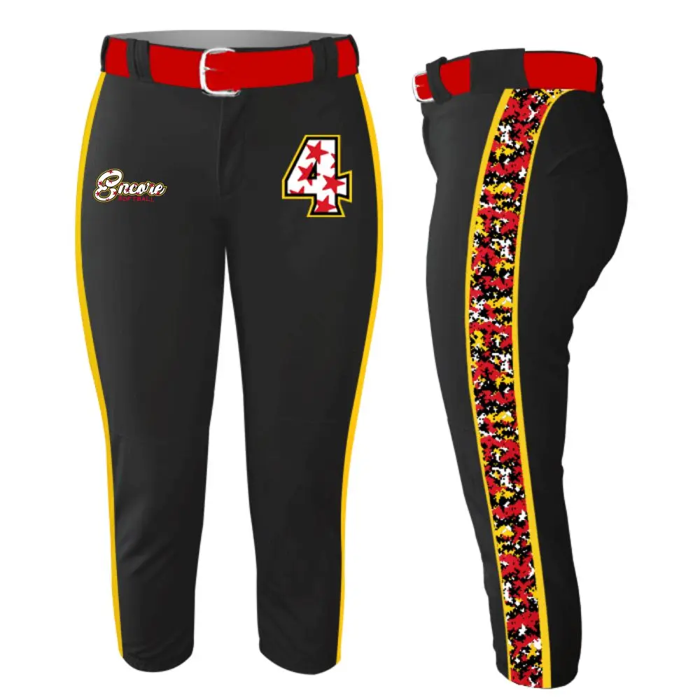 High Manufacturer Custom Sublimation Printed Softball Baseball Uniform Wholesale Pants
