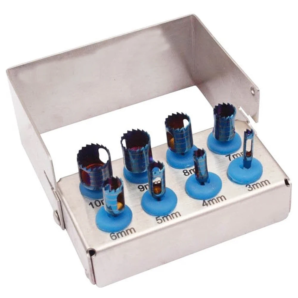 Dental implant drill guide kit Dental implant Dental Implant Drill Kit 8 Pieces Set External Irrigation Surgical Bur Holders