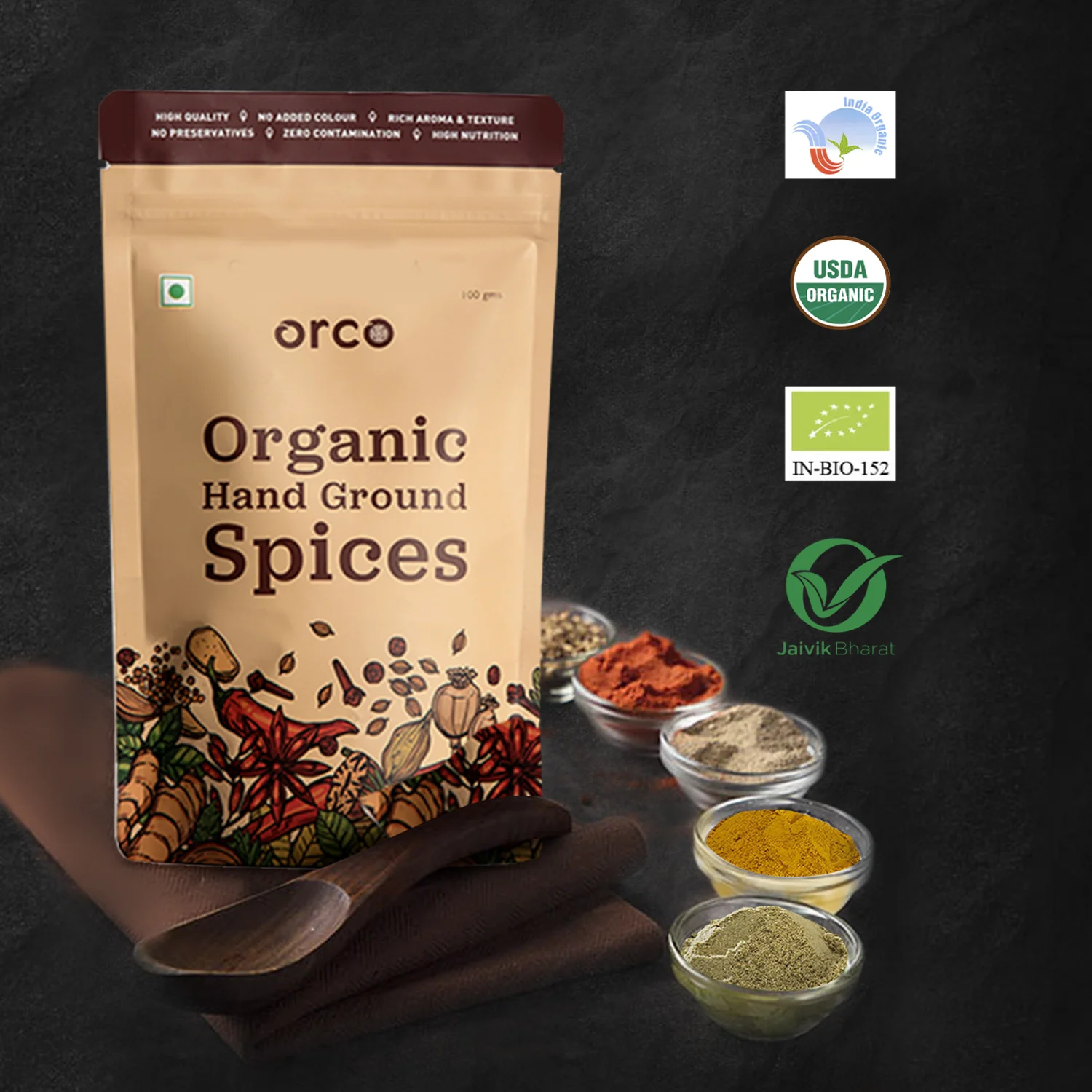 ORCO high quality organic Yellow Mustard Whole Grains Spice with Best Price | Chakki Fresh and USDA Certified