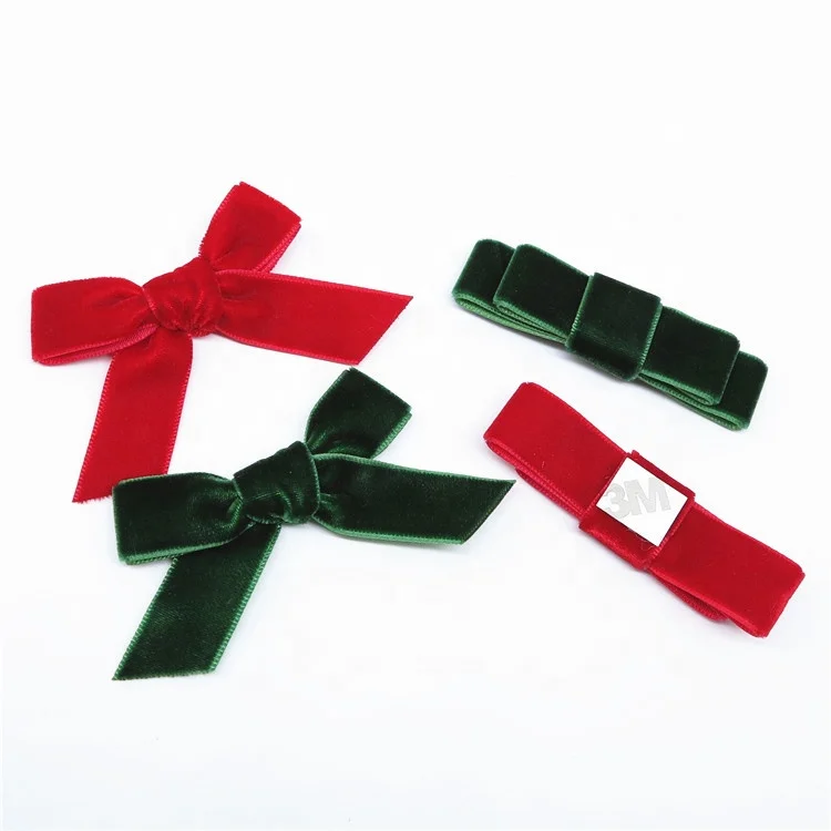Buy Pre-tied fabric Satin Ribbon Bow With Elastic Loop for chocolate box
