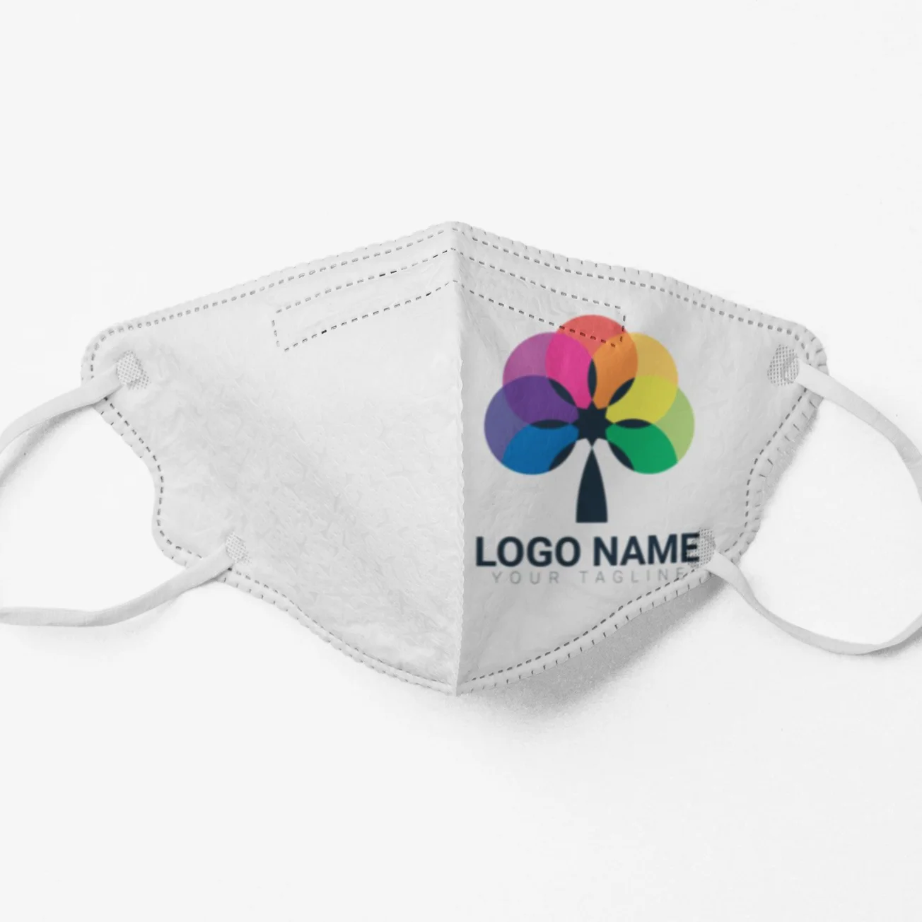 
Custom Logo Photomask on White with Black pattern Reusable 
