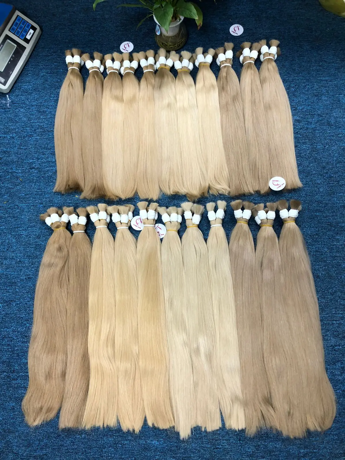 Оптовая продажа человеческие волосы remy наращивание волос светлый цвет высокое качество