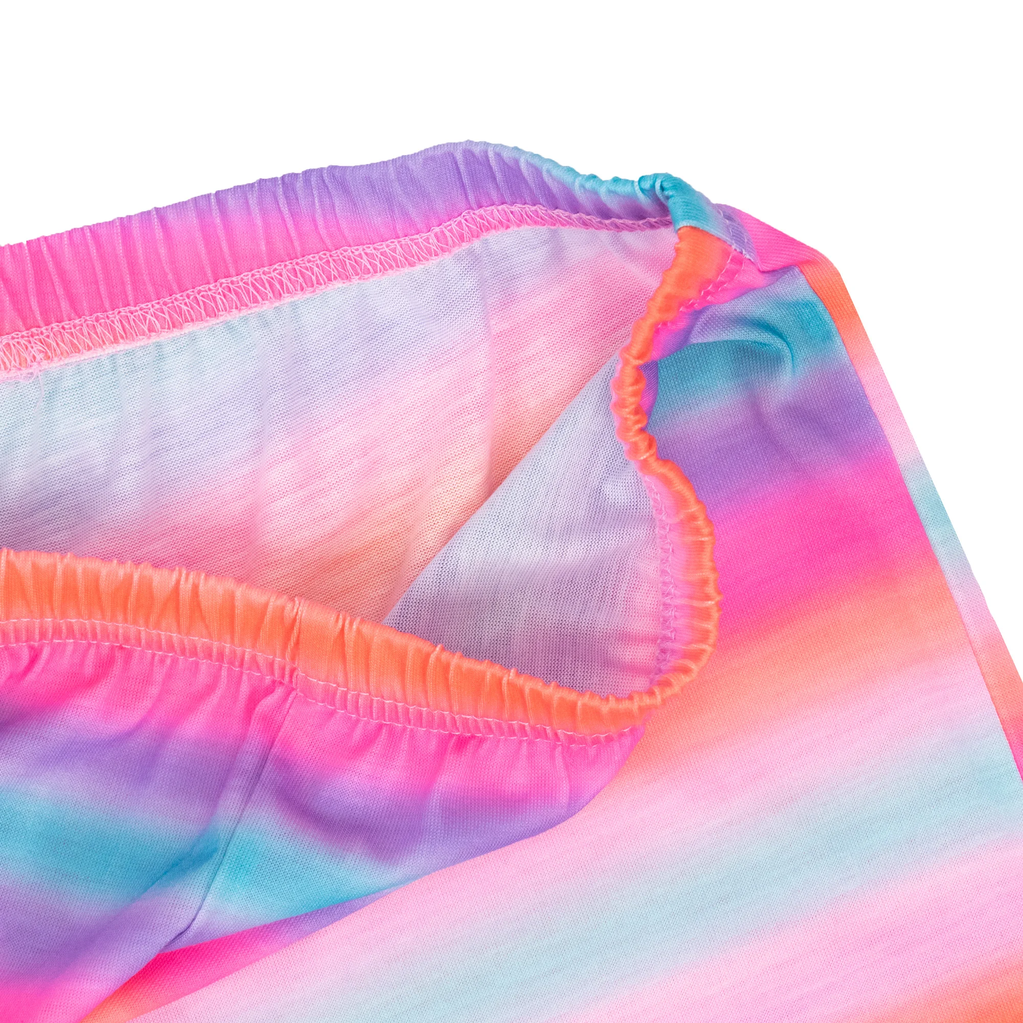 
2020 Designer Girls Summer 2 Piece Pajamas Set Unicorn Animal Sleeveless Tank Top Stripe Gradient Dolphin Shorts Pajamas Set 