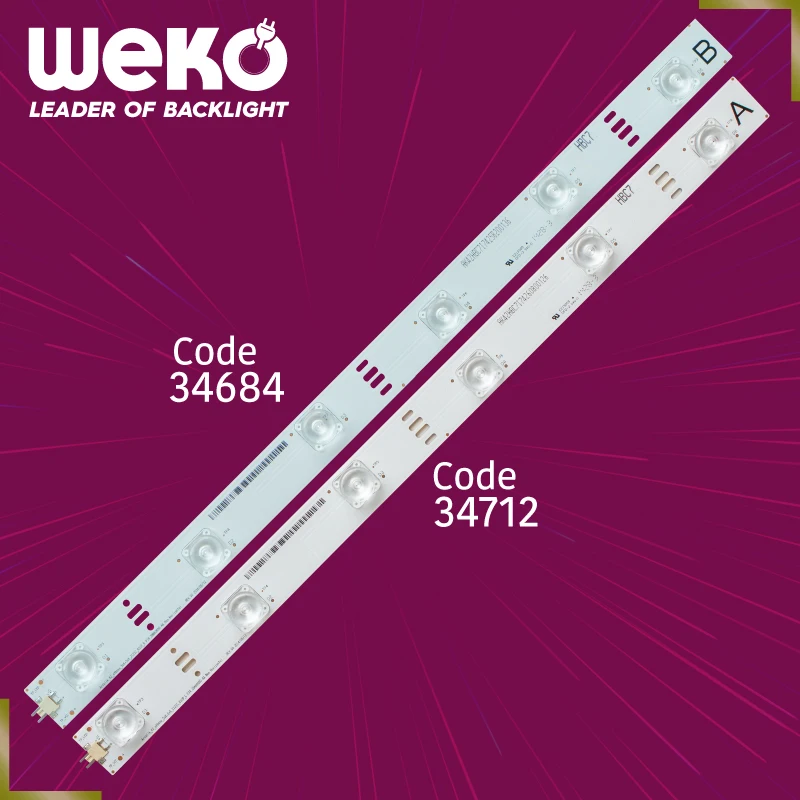 TV LED BACKLIGHT- ARCELIK_42_ATHENA_5X6+5X6_2121C_6S1P_R-L P74 ZBB60600-AA NON HORIZONTAL REV.V0 42,7 CM 6 LEDS TOTAL 10 PCS