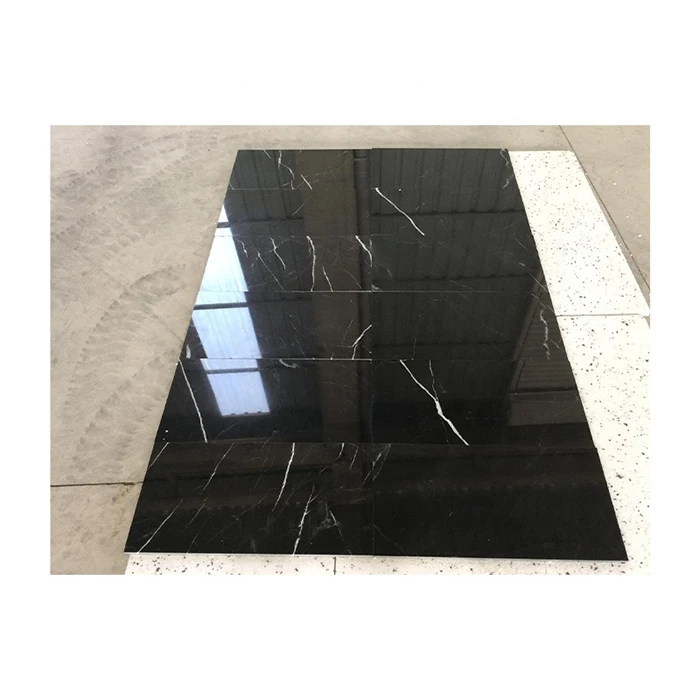 Высококачественные Натуральные Черные мраморные плиты, мраморная плитка Nero Marquina для напольных столешниц, украшение, Турция поставщик