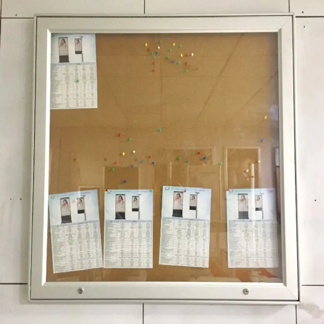 A1 Aluminum advertising hanging Customized Lockable Anti-theft Waterproof indoor Outdoor Poster Frame Notice Boards